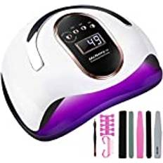 McNory 168W UV LED Nail Lamp,Faster Nail Dryer for Gel Polish,Nail