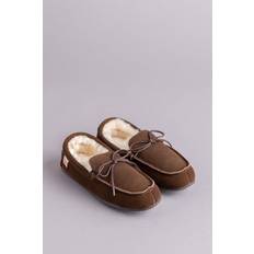 Sheepskin Low Shoes Lakeland Leather Sheepskin Moccasins Brown