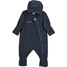 Blåa Jumpsuits Sterntaler Unisex barnoverall baby fleece overall, marinblå