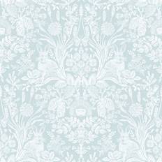 World of Wallpaper World Of Wallpaper Harlen Woodland Wallpaper Duck Egg 50341-Bur