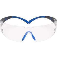 Vêtements de Travail 3M Lunettes de sécurité SecureFit-SF400 EN 166-1FT gris bleu tempes, verres clairs PC