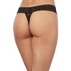 Cheap Knickers Dreamgirl Lace Thong - Black