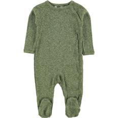 Gröna Jumpsuits Barnkläder Joha Onesie m. Fot Grönmelerad Onesie
