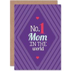 Blue Cards & Invitations ARTERY8 Wee Blue Coo Mothers' Day Number One 1 Mom Greeting Card