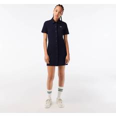 Lacoste Bomuld Kjoler Lacoste Ef6922 Dress - Marineblå