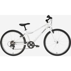 Btwin 24-inch Robust 6-speed Hybrid White Kids Bike