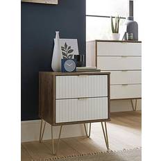 Swift Linear Ready Assembled 2 Bedside Table