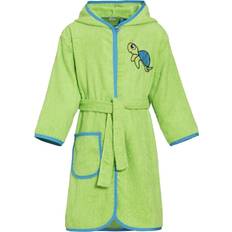 Coton Peignoirs Playshoes Peignoir Tortue vert Junior - Bleu