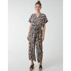 Multicoloured Jumpsuits & Overalls Blue Vanilla Multi Stripe Animal Jumpsuit Tan