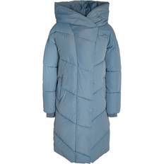 Blau Mäntel Noisy May Nmtally Long Puffer Jacket - Stormy Weather