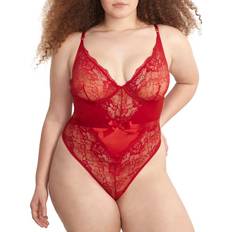 Negligées OH LÀ LÀ CHÉRI Plus Hailey Teddy 51-11526X, Women's, 2XL, Red