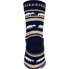 Striped Bear Merino Socks, 44-47, Navy Blazer