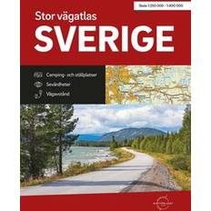 Sverige vägatlas Stor vägatlas Sverige (Spiral, 2024)