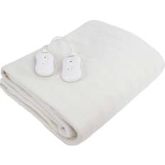 Carmen King Fitted Electric Blanket 203x152 with 40cm Skirt White Filt Vit