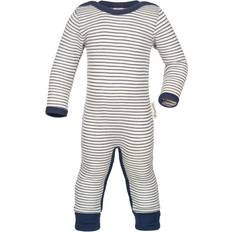 Engel Heldragt Uld Silke - Natural/Navy Blue