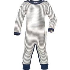 Engel Kid's Schlafoverall mit Fuß-Umschlag Overall 62/68, grey