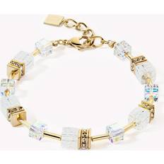 Crystal Bracelets Coeur de Lion GeoCUBE Iconic Nature White-Gold Bracelet 3018/30-1416