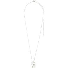 Silver Plated Necklaces Pilgrim Love Tag Necklace - Silverplated Brass