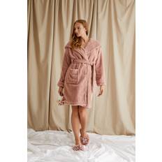 Stripes Sleepwear Pretty You London Cloud Robe Dusty Pink