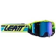 Vert Lunettes de moto LEATT Velocity Iriz 2024 Lunettes de motocross, bleu-jaune pour Hommes