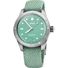 Green Watch Straps Oris Divers Heritage 1965 38mm Green Fabric