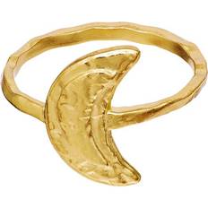 Gullbelagt Ringer Maanesten Jacinta Ring - Gold