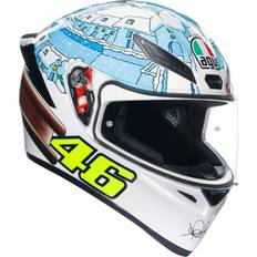 Motorcycle Helmets AGV Integralhelm k1 rossi winter test 2017 Weiß