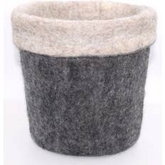 Felt Baskets AllModern Felt General Black/Brown Basket