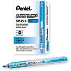 Pentel handy-line S 12 Stück Textmarker einziehbar/wiederaufladbar blau