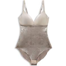 Beige Bodys Esprit Body mit wattierten Cups und grafischer Spitze