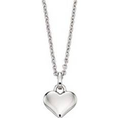 Children Necklaces Little Star Little Star Mia Plain Heart Necklace Silver 38cm
