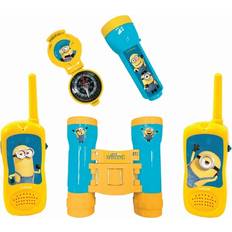 Giocattoli Agenti Segreti Lexibook Minions Set für Abenteuer Walkie-Talkies 120m, Fernglas, Kompass, Taschenlampe, Blau/Gelb, RPTW12DES