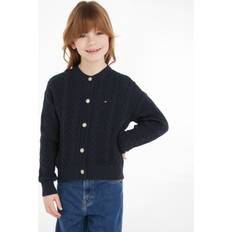 Tommy Hilfiger Trøjer Tommy Hilfiger Cable Strik Cardigan - Desert Sky
