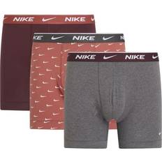 NIKE Everyday Cotton Boxer - Grey/Red