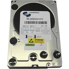 White Label White Label 2 Terabyte 2TB 16MB Cache 7200RPM SATA2 3.5" Internal Desktop Hard Drive For PC, Mac, CCTV DVR, NAS w/ 1 Year Warranty