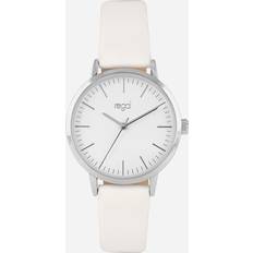 damklocka vitt band, index, silverton/vit, 36mm