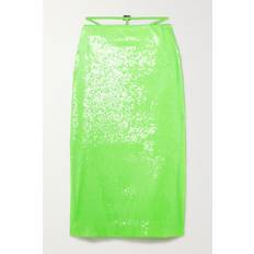 ROTATE Birger Christensen Nederdele ROTATE Birger Christensen Embellished low-rise midi skirt green
