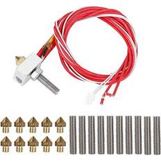 3D-Printers on sale Tosuny Extruder Hot End Part Assembled DIY Hotend with 10pcs 30mm Line Pipe and 0.4mm Nozzle 12V 40W Heating Rod fits for 1.75mm PLA ABS 3D Printer