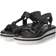 Gabor Plateau Sandalen schwarz