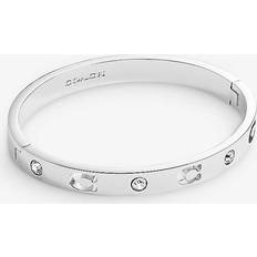 Coach Motif Crystal Hinge Bracelet