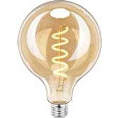 Light Bulbs Vintage Edison Light Bulb, TopLeder E27 Edison Screw Bulb Dimmable, 6W Equivalent to 60W, 300LM LED Light, Warm White 2200K, Retro LED Bulb, G125 Larg