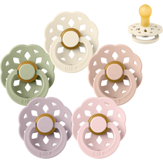Barn- & Babytillbehör Bibs Rund Boheme Napp Sampackning 5 St Stl 1 Springtime in Paris