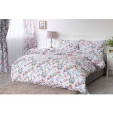 150.0 TC Duvet Covers Belledorm Secret Garden Floral Duvet Cover White, Blue