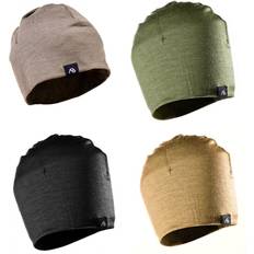 Merino Wool Beanie Sports Hiking Headwear Breathable Watch Cap - Olive