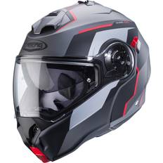 Caberg Duke Evo Move Flip-Up Helmet - Matt Grey/Black/Red