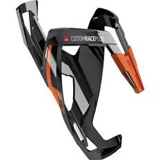 Portabotellas Elite Portabidon Custom Race Plus Negro Brillante/naranja