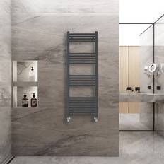 Heated Towel Rails WarmeHaus 1400x500mm Straight Heated Anthracite, Grey