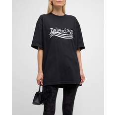 Balenciaga Tops Balenciaga Camiseta De Algodón Con Logo