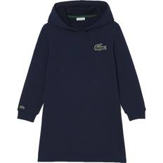 Lacoste Girl's Cotton Fleece Sweatshirt Dress - Blue