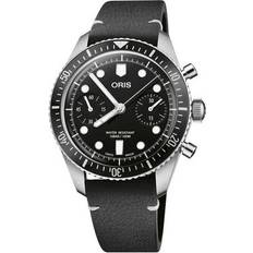 Oris Divers Sixty Five Chronograph 40mm Black Leather
